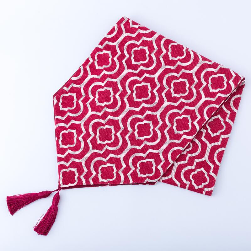Bandeira de mesa de algodão leproso jacquard vento marroquino lenço de cauda de cama armário de sapatos de tv capa de mesa de cabeceira pano decoração de casa bandeira de mesa
