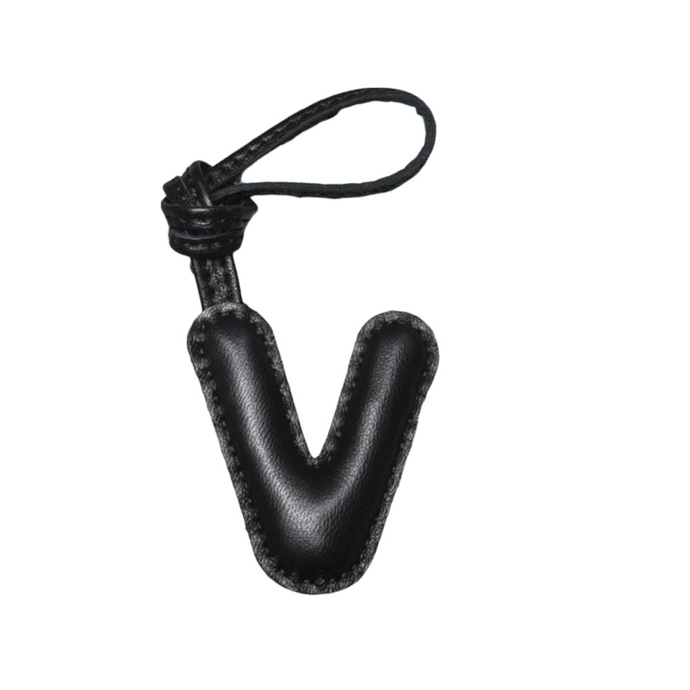 26 Initials Leather Alphabet Key Chain Genuine Sheepskin Car Pendant  Ladies