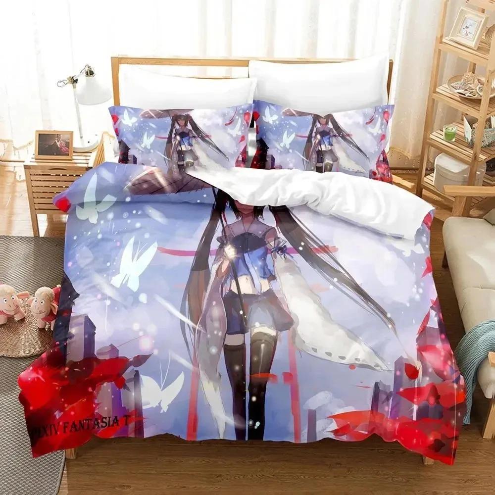 Anime Pixiv Fantasia Bedding Set Boys Girls Twin Queen Size Duvet Cover Pillowcase Bed Boys Adult Fashion Home Textileextile