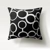 Nordic simple fashion black and white geometric polyester pillowcase 45x45cm Sofa Chair car cushion cover Home decor Pillowcase