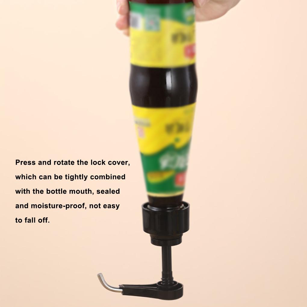 Kitchen Household Oil Sprayer Sauce Bottle Stopper Nozzle Squeeze Dispenser Pump