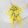 with Stem Realistic Fake Silk Yellow Flower Home Office Table Centerpiece Faux Flower Branch Floral