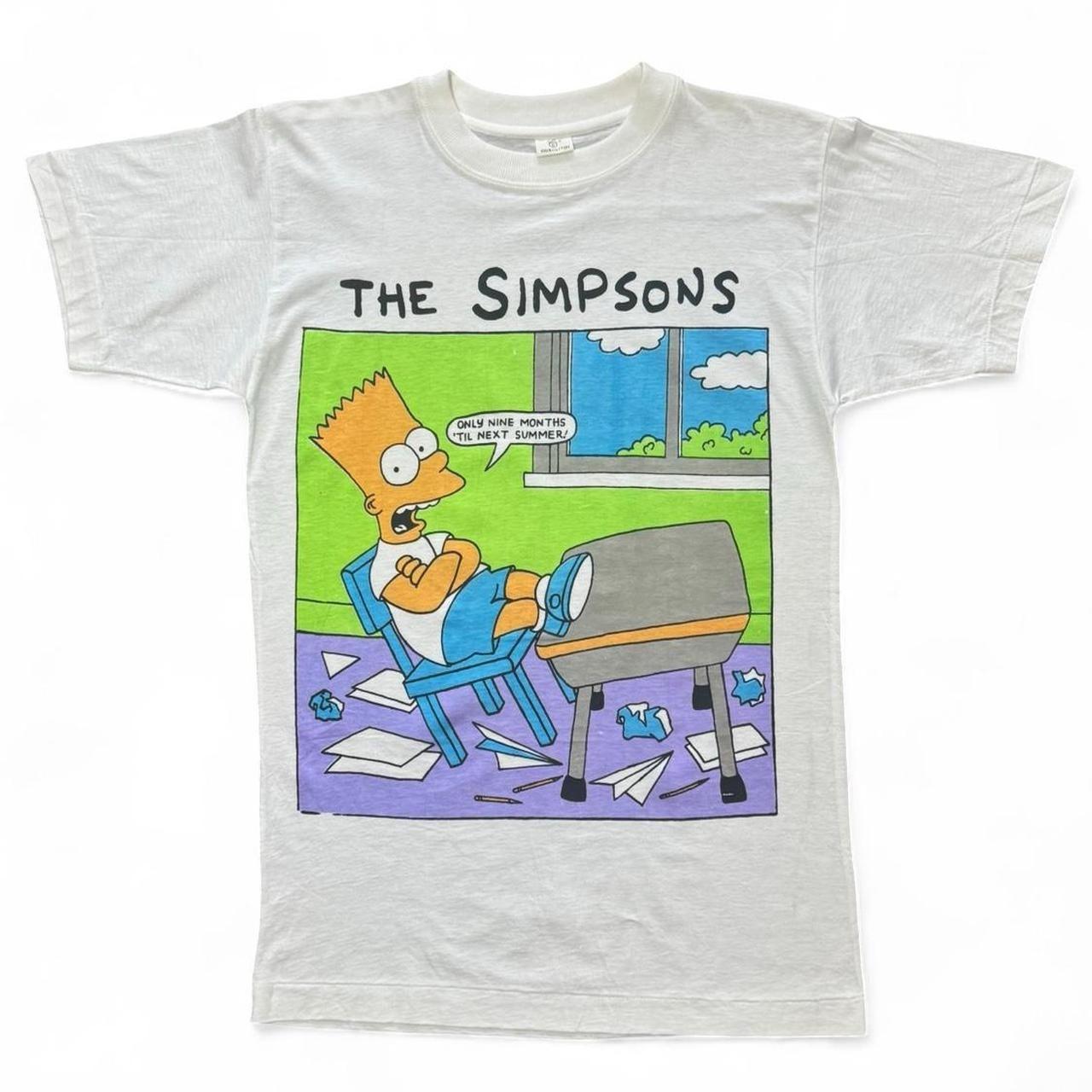 Vintage 90s The Simpsons Bart Cartoon Graphic T-shirt Small 16x26 XXL