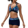 Swimsuit Split Two-piece Swimsuit Boxers Straps Bikini Conservative Swimsuit Swimsuit Cross