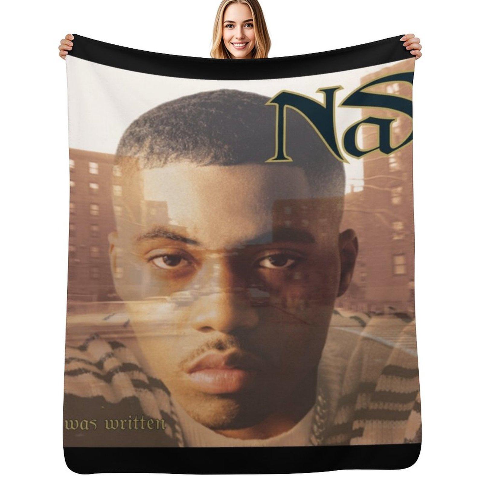 It was written Throw Blanket Men s Soft Warm Throw Blanket for Couch Size: 75*100cm, Weight: 230 GSM