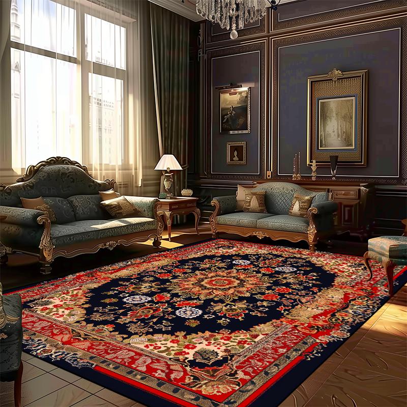 

Ковры в персидском стиле для украшения гостиной, ковер большой площади для спальни, противоскользящий коврик для пола, моющийся ковер для гостиной, размер на заказ 60x90cm 23.6x35.4in