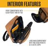 carhartt Crossbody Zip Sling Zipper Basil Bag, Durable, Adjustable, Bag, Closure, Unisex,