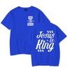 Gift for Christian Tshirt Unisex Women Jesus Is King Graphic Tee Crew Neck Fashion Summer Tops Jesus Religious Faith Based TShirt