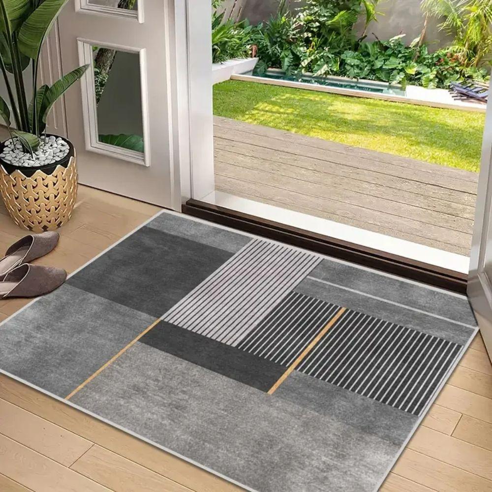 Moderne Geometrische Bodenmatte für Flur, Küche, Eingangsbereich, Rutschfeste Bodenmatte für Flur, Bodendekoration für Zuhause