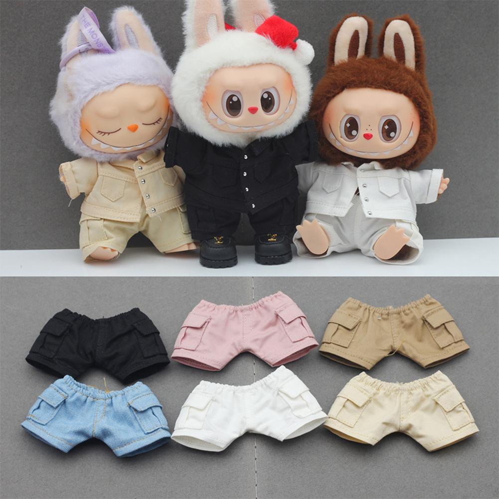 For 17cm Labubu Doll Clothes Fashion Clothes Shorts Doll Clothes Color Match Pants Dolls Accessories Cute Decoration Little Clothes