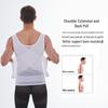 Men's Back-Support Waist Cincher: Mid-Row Buckle Body Shaper Vest