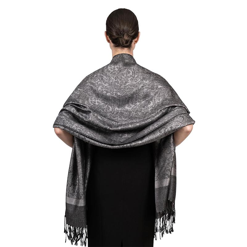 New Shawl Warm Winter Scarf Hijab Women Print Paisley Cashmere Pashmina Thick Wrap Head Neck Foulard Luxury Blanket Echarpe