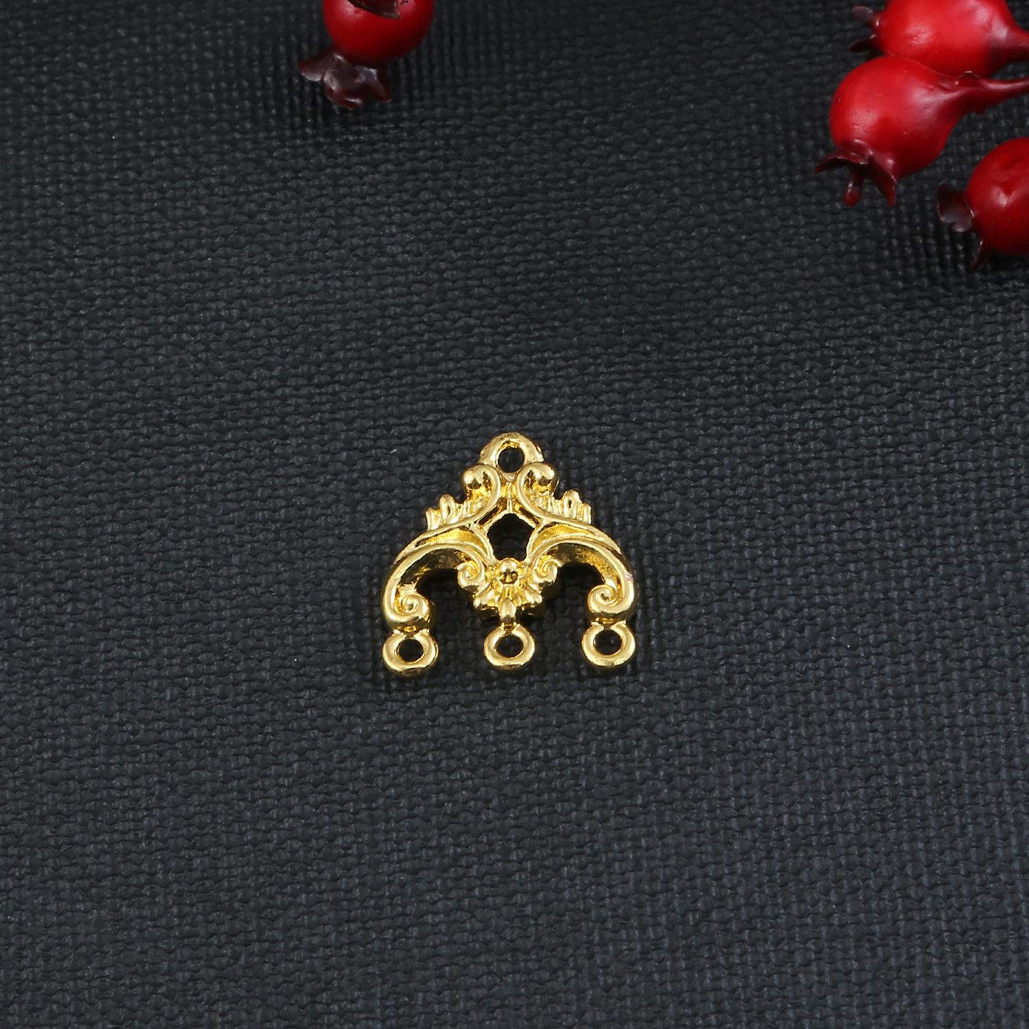 

10 шт. металлические соединители, очаровательные аксессуары для ювелирных изделий «сделай сам», принадлежности для изготовления ювелирных изделий 20×20mm золотой