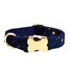 Hundehalsband mit Aufdruck und Knochen-Dekoration für kleine, mittlere und große Haustiere