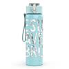 1PC Jesus Saves Bro Religious Text Print 750ml Color Plastic Sports Water Bottle Leakproof Flip Straw Lid Suitable for Sports Office Home Use