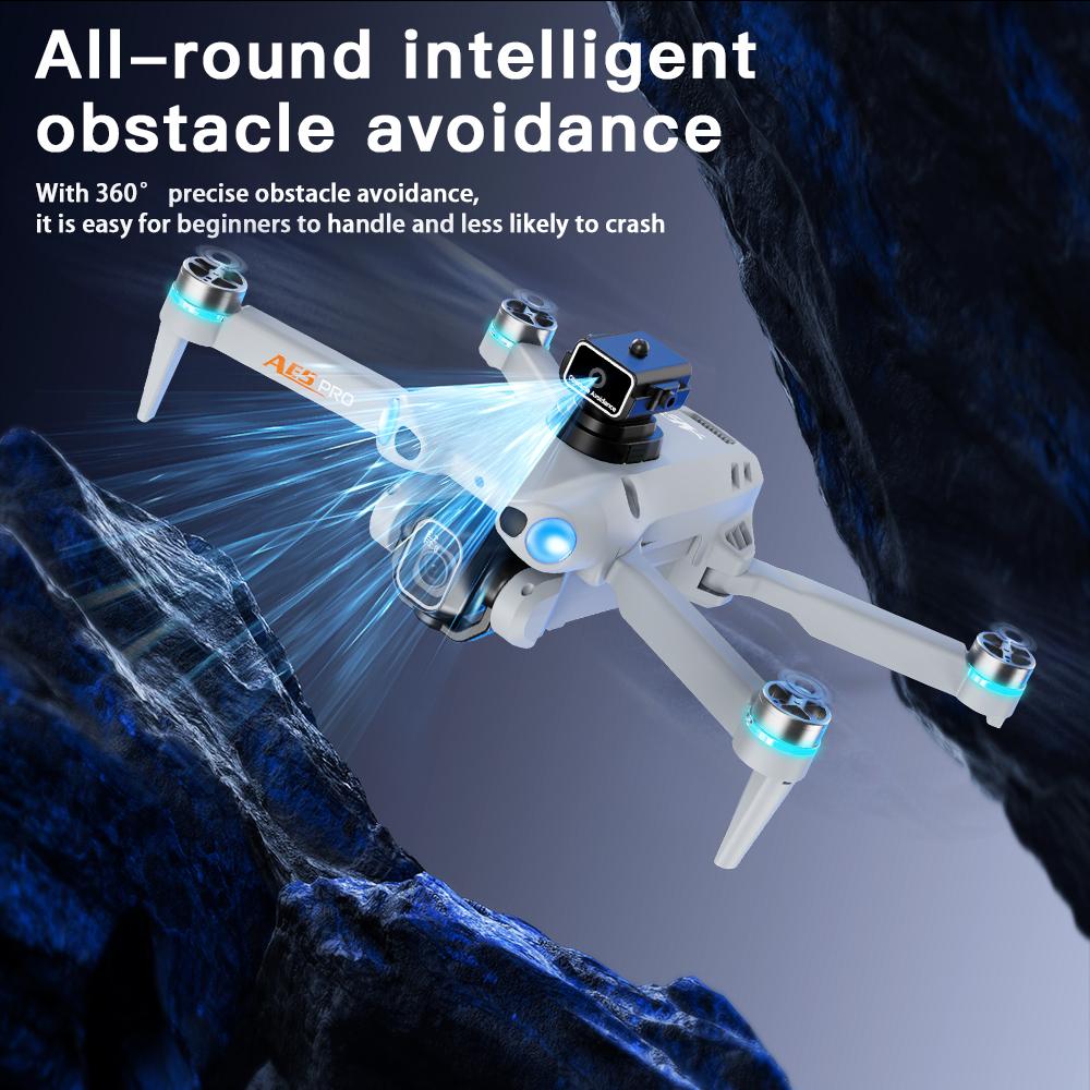 2026 NEW AE5 Drone 4K Professional 8K HD Camera Remote Control with Screen WIFI UAV Brushless Foldable Quadcopter Toy