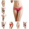 Fashion New Lady Sexy Solid Color Lace Hollow Thin Belt Perspective Butterfly Woven Thong