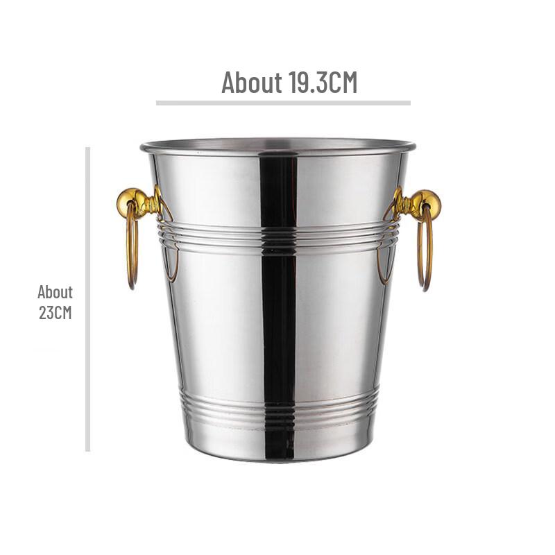 ZISIZ Commercial Stainless Steel Ice Bucket