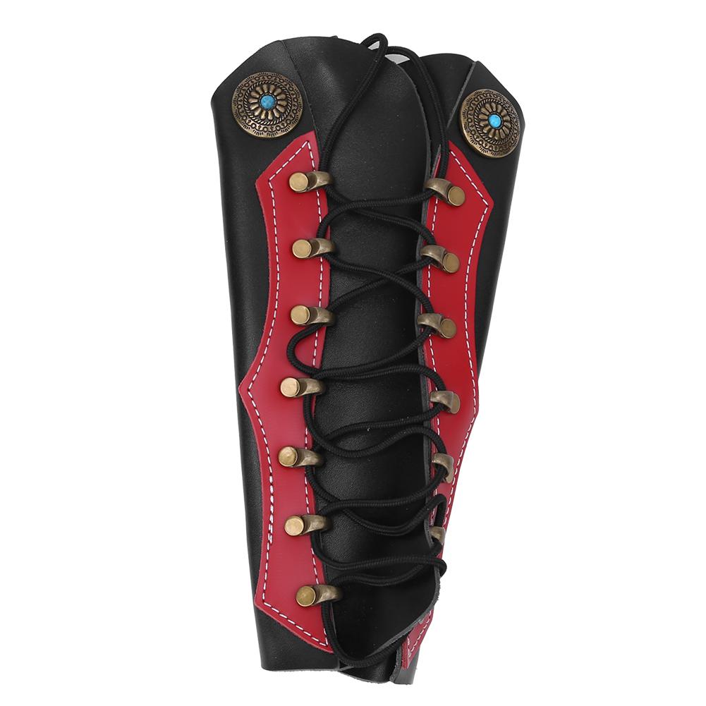 G63 Leer Boogschieten Armbeschermer of Band voor Schieten Jagen Boogschieten Boog Benodigdheden Apparatuur