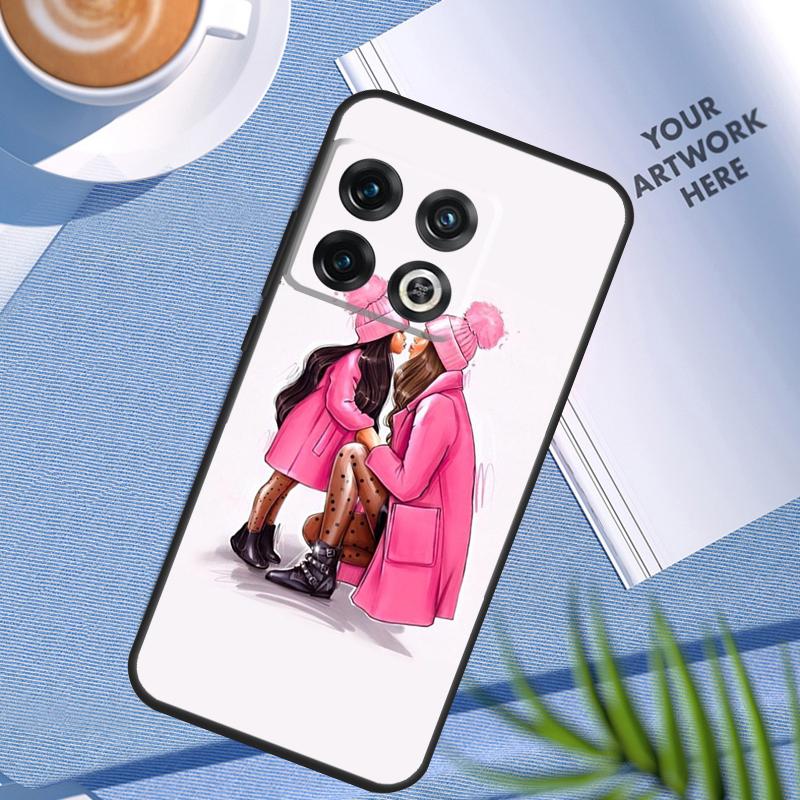 Baby Mom Daughter Girl Son Dad Case For OnePlus 12 11 12R 10 9 Pro 10R 9R 8T 10T Nord 2 2T CE 3 Lite CE4 N10 N20 N30 Cover