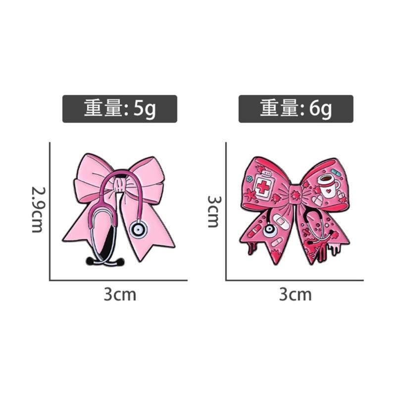 Charming Nurse Doctor Badge Pin Cartoon Wellness Tool Design Strong Metal Brooch Accessory For Uniforms Apparel