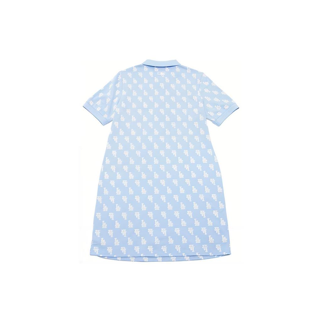 New MLB Los Angeles Dodgers SS24 Short Sleeved Dress Women's Sky Blue 3FOPM0143-07SBS