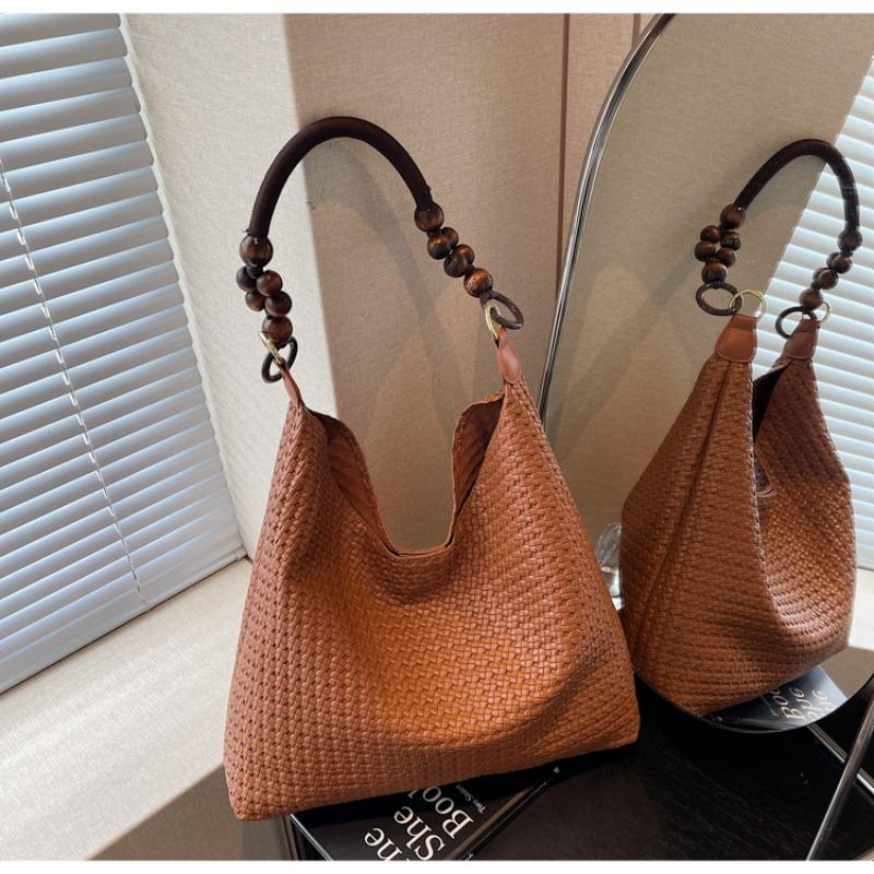 Handgewebte Tote Unterarmtasche neue lässige großvolumige Temperament Mode Schultertasche