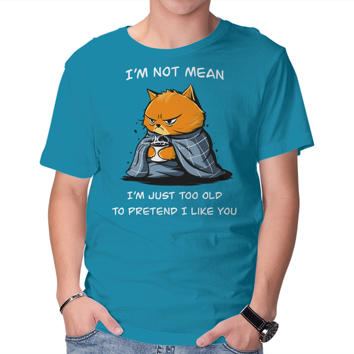 Unisex Crew Neck T-Shirt I m Just Too Old Graphic Short Sleeve Casual Tee XXL