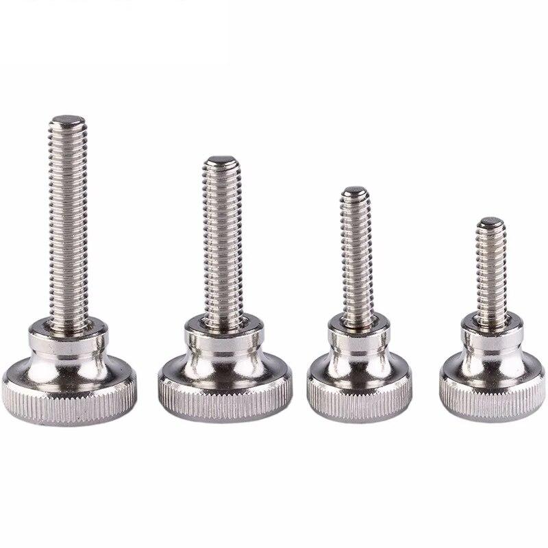 50 buc ~ 5 buc GB834 din oțel inoxidabil șurub cu cap moletat M2 M2.5 M3 M4 M5 M6 șuruburi de reglare manuală cu cap înalt metric