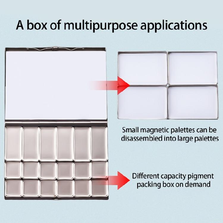 Empty Paint Palette Paint Tray Travel Paint Holder Paint Organizer Box, 2 Size Paint Box Compartments Designed For Art