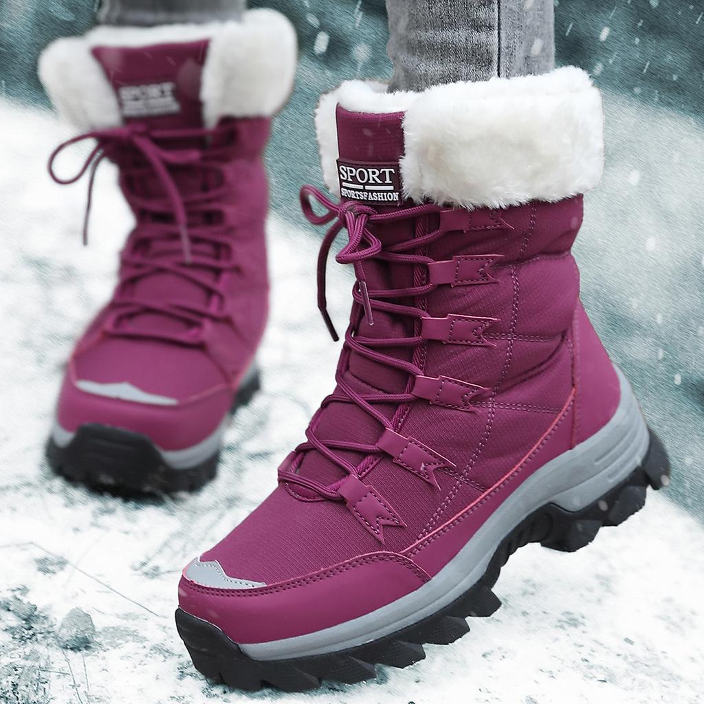 Outdoor Cotton Shoes with Thick Velvet and Oversized Cotton Boots, Fashionable Short Boots for Women, Snow Boots