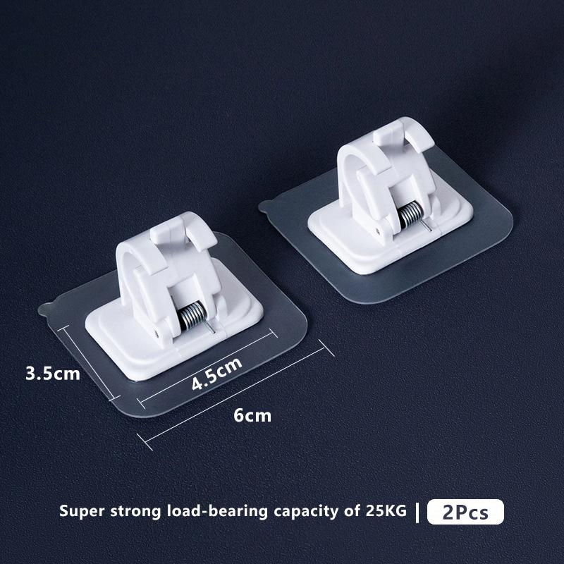 Telescopic Hook Fixing Clip For Curtains Shower Curtains Towels And Door Curtains Without Drilling