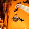 2025 Halloween 2D Ghost Reading Ornament Countdown Set 24 Days Advent Calendar Stained Glass Window Hanging Suncatchers for Home Decor