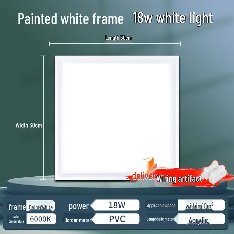 Aluminum Recessed Ceiling Light Panel for Kitchen & Bathroom