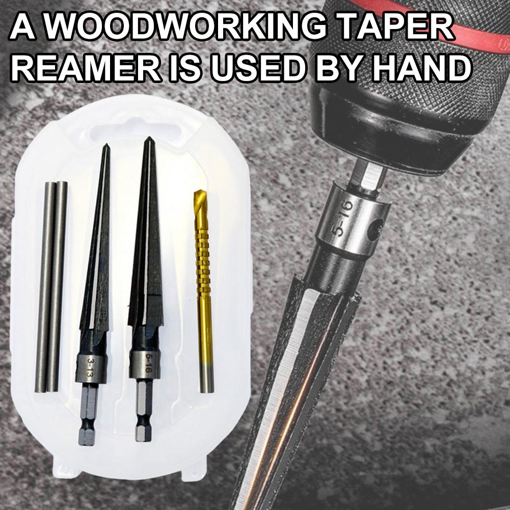 High Carbon Steel Chamfering Tool Handheld Deburring Cutter for Wood with Hex Shank Cone Bits Tool