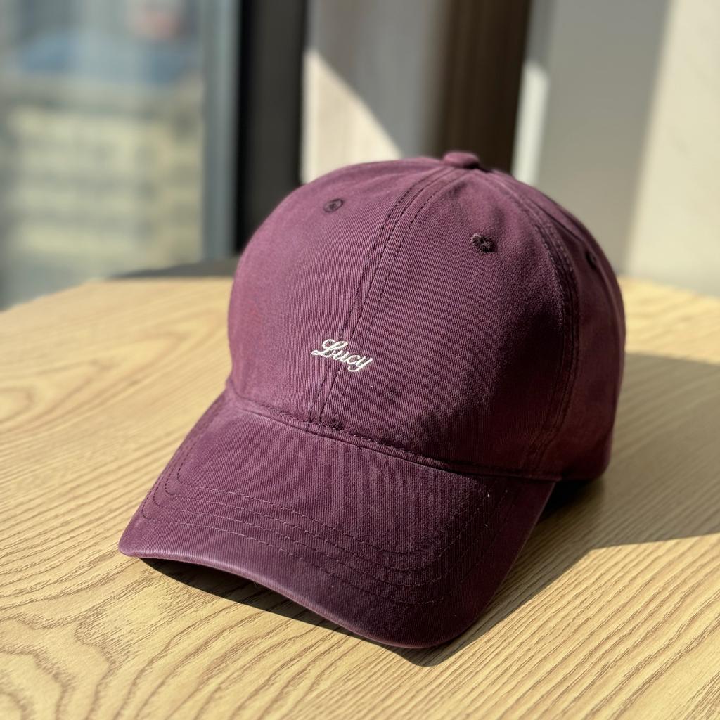 Korean-style small letter embroidered soft-top hat for women2026New baseball cap for men, makes the face look smaller, casual and versatile