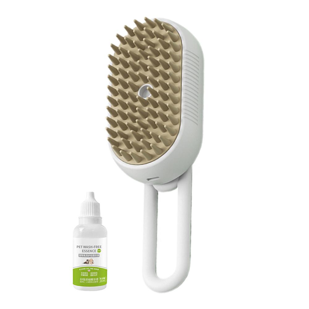3 In 1 Steamy Cat Brush Electric Anti-splashing Cat Brush with Steam Spray for Massage Pet Grooming Comb Dog Hair Removal Combs