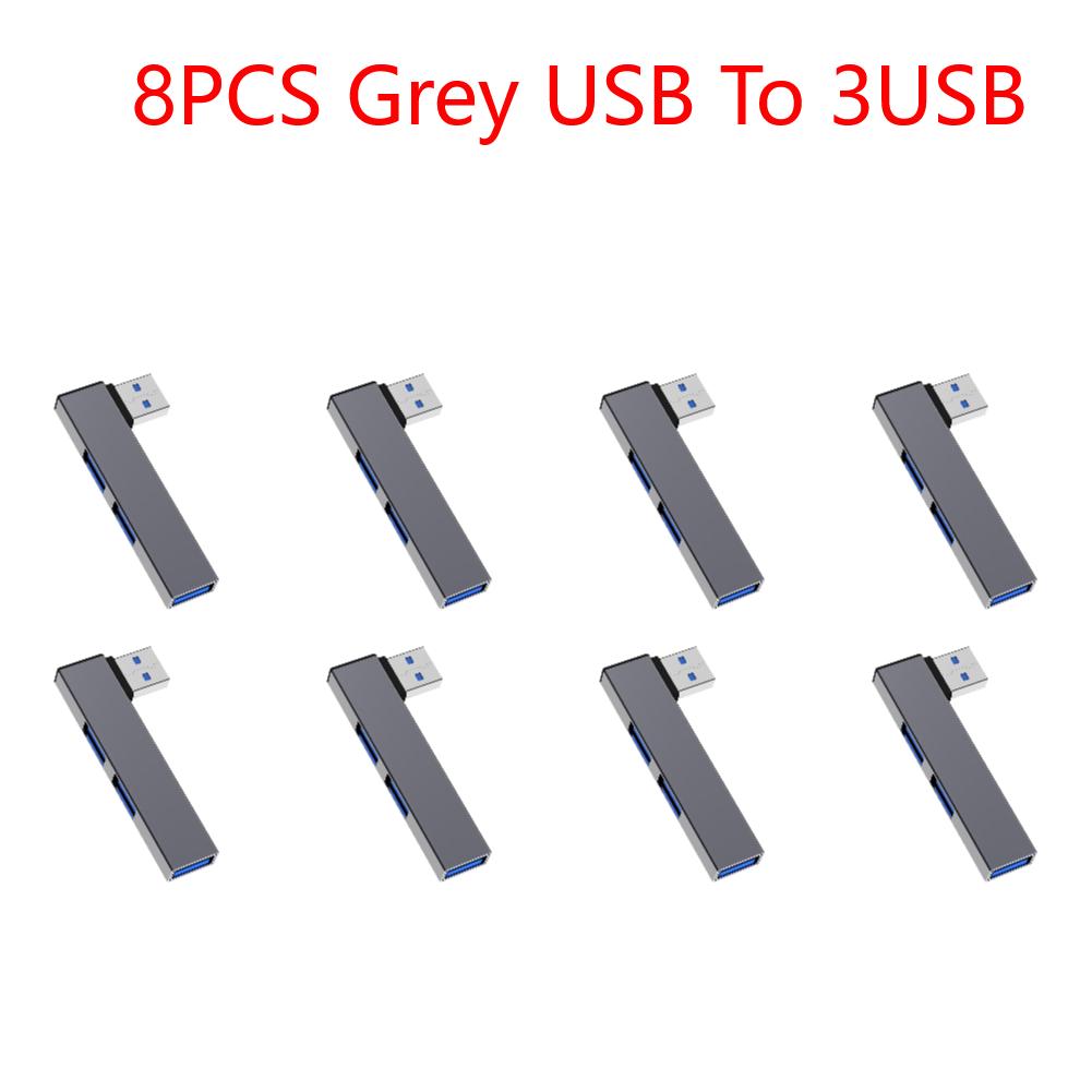 3 In 1 USB Splitter Hub Speed 5.0Gbps 3 Port USB Docking Station OTG USB 3.0/Type-C 3.0 To 3 USB for PC Laptop Notebook
