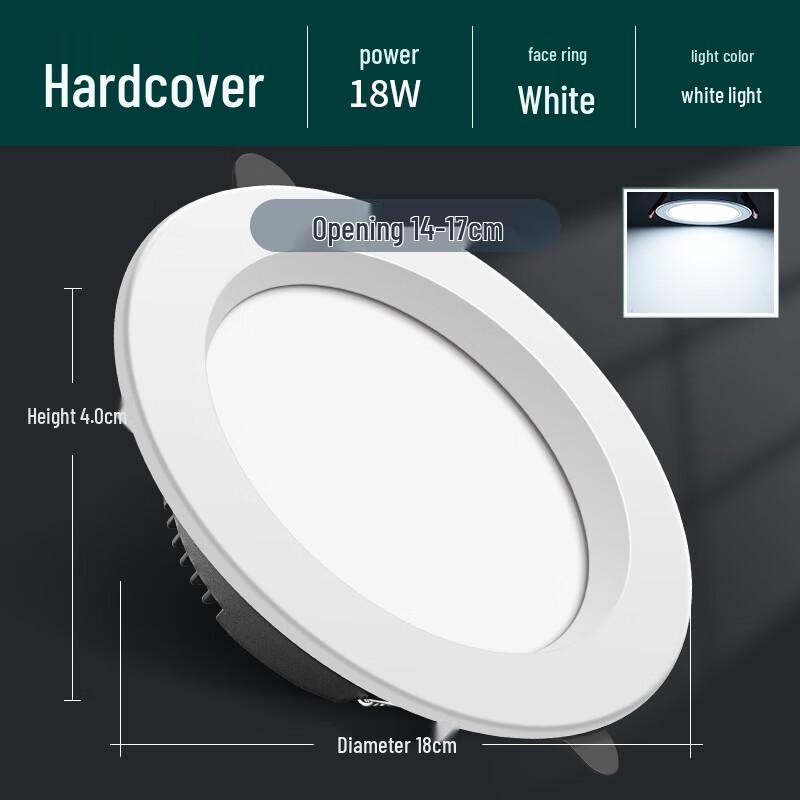 NuFeng 8-inch 30W Warm LED Downlight