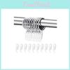 Curtain Metal Drapery Hanging Rings With Plastic Hooks For Curtains Rods And