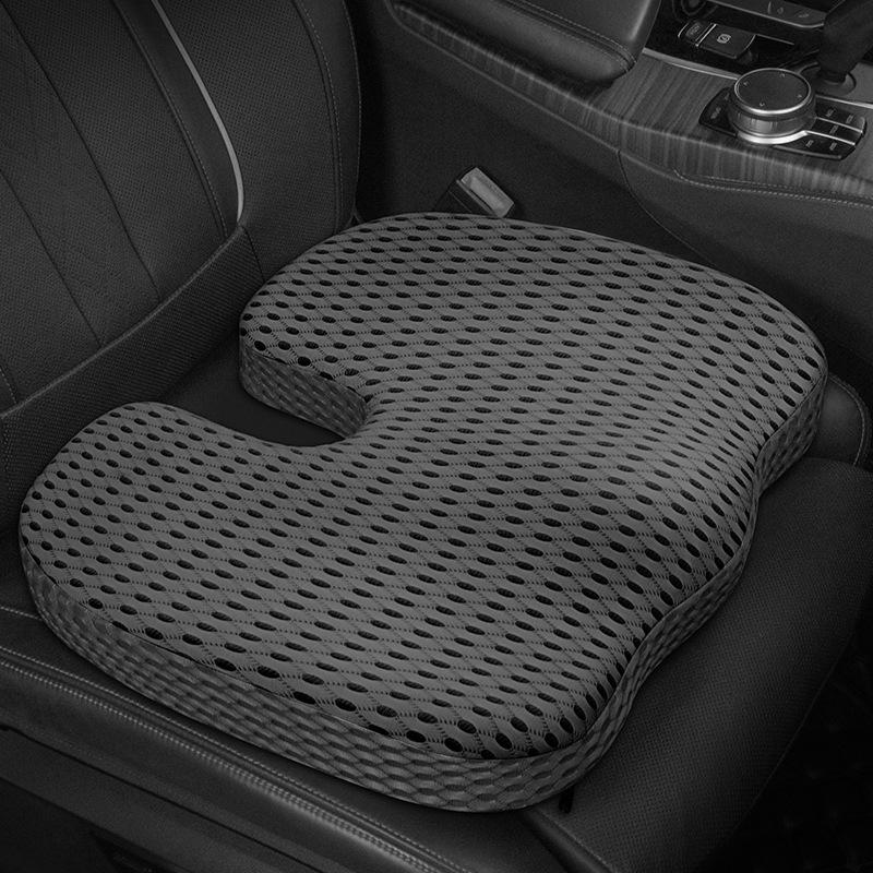 U-Shaped Memory Foam Seat Cushion for Office & Car - Breathable Comfort for Long Sitting