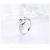 Echter 925er Silber Glatte Oberfläche Niedliches Tier Delfin Verstellbarer Ring Feiner Schmuck Für Frauen Party Bijoux Geschenk