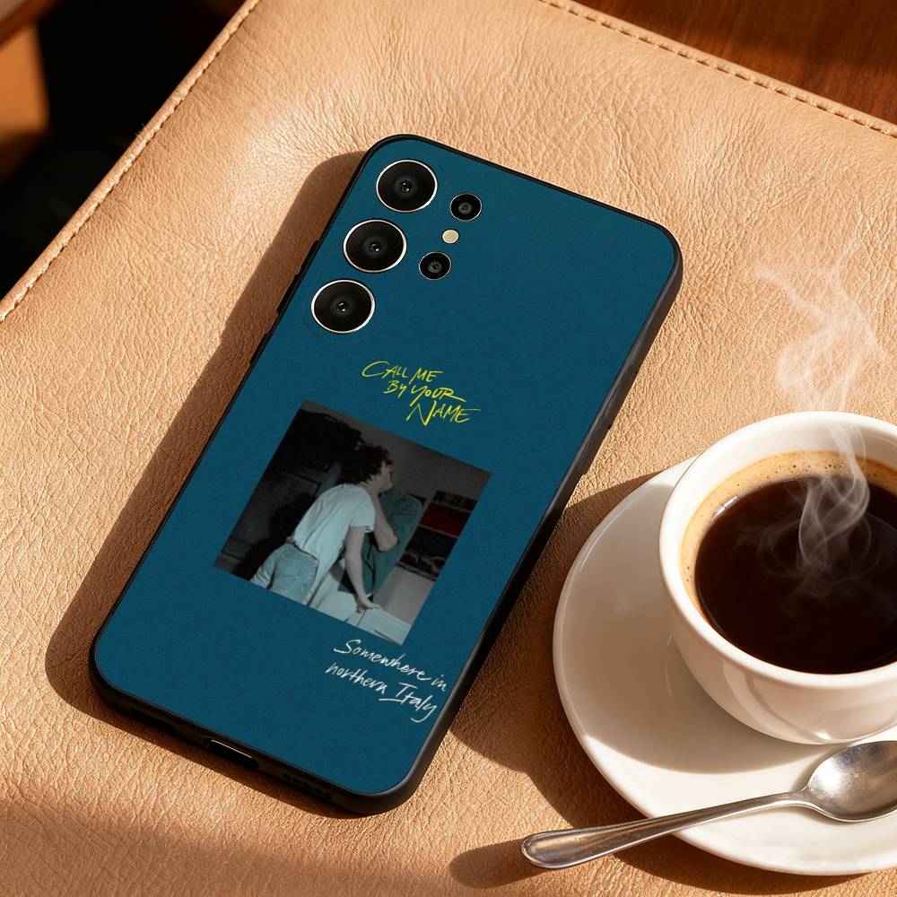 Movie C-Call Me B-By Your Name Phone Case For Samsung S26,S25,24,23,22,30,21,10,9,Ultra,Plus,Lite,FE Soft Black Case