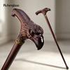 Brown Eagle Wooden Fashion Walking Stick Wood Decorative Stick Cane Halloween for Cosplay and Parties, for Cosplay & Party 93cm