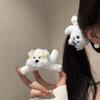 West Highland Terrier Plush Hair Clip - Cute Cartoon Puppy Accessory for Girls