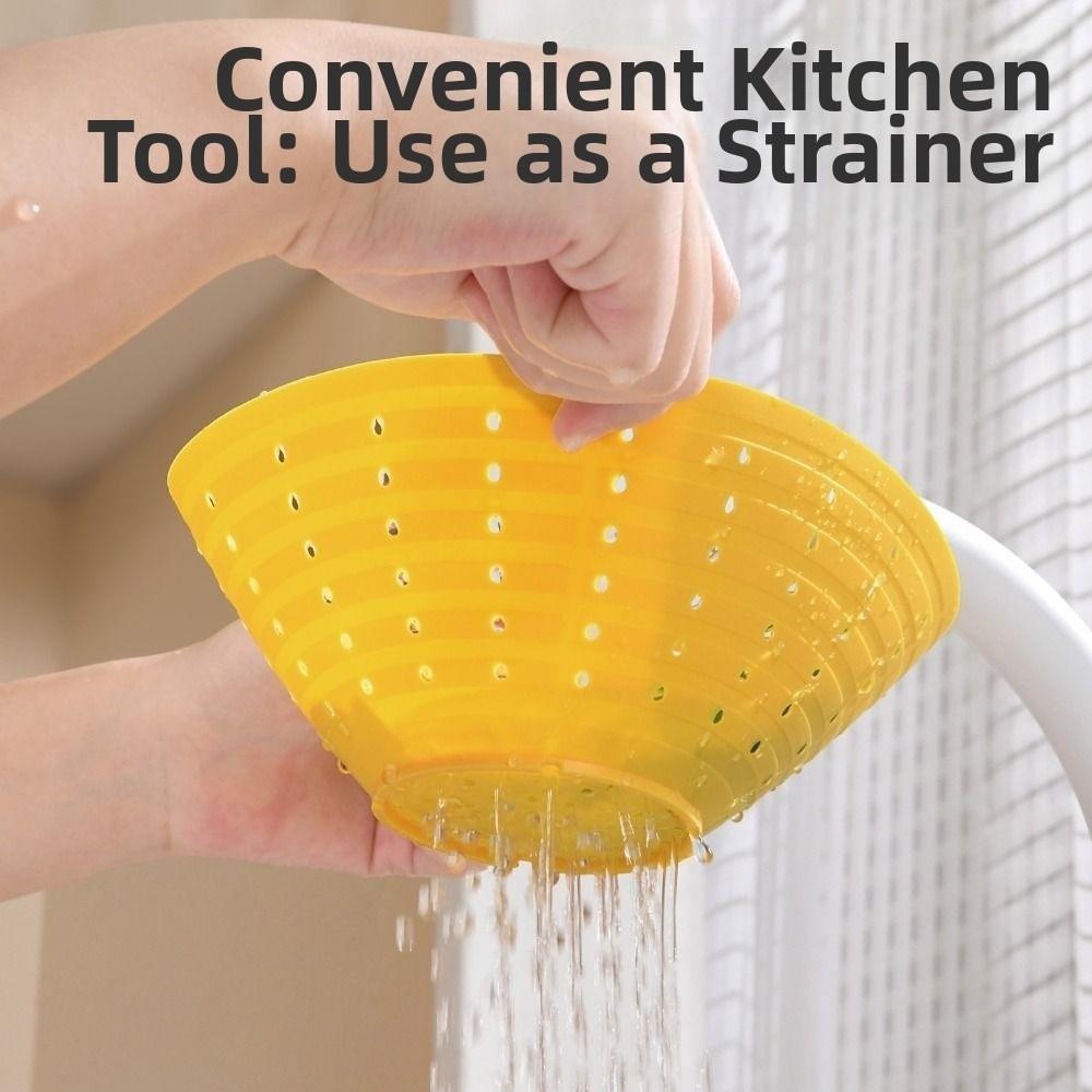 Silikon Abtropfschüssel Weich Sauerkrautwasser Auspressen Langlebig Obstsieb