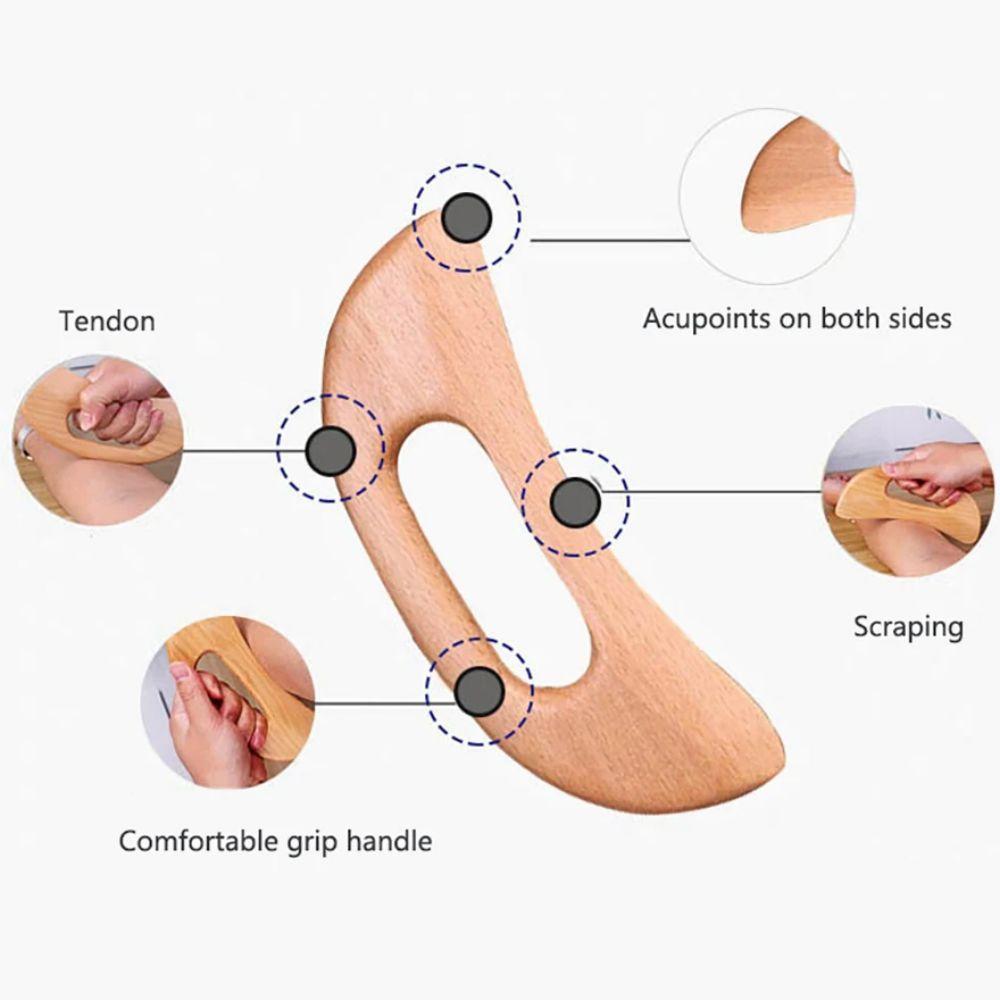 Dřevěná Gua Sha škrabka Masážní pomůcka Hubnutí Guasha masážní deska Gua Sha škrabka Tělová masážní terapeutická pomůcka