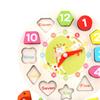 Puzzle Clock Shape Color for