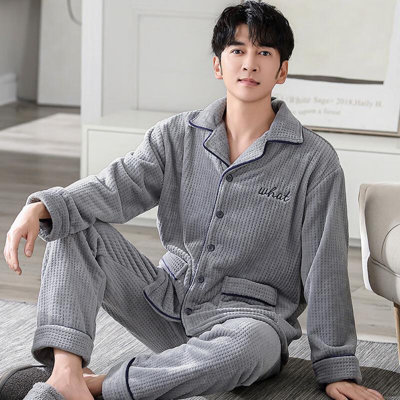 

OEING Men s Plus Size Pajama Set L