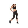 Adidas Aeroready Own The Run Solid Letter Print Slim Fit Seven-Quarter Leggings Women Leggings Black FL7804